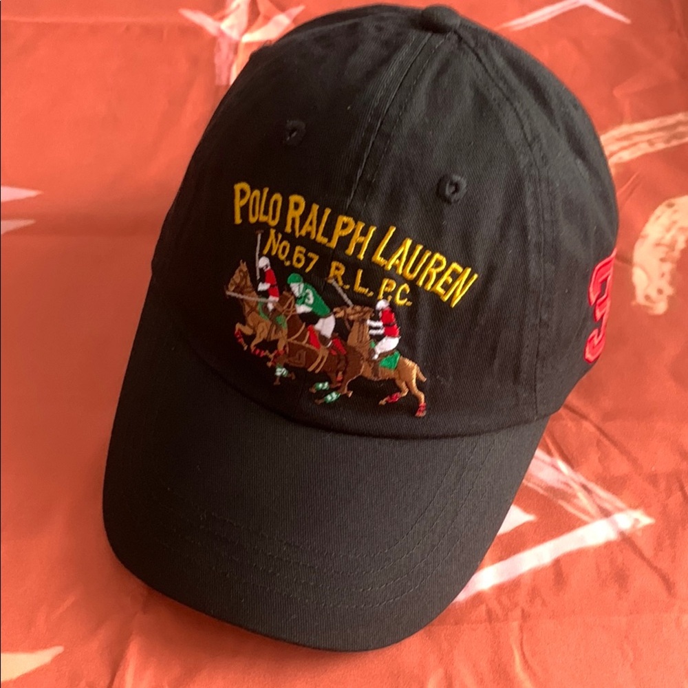 Polo Ralph Lauren Black Cap with Embroidered Logo